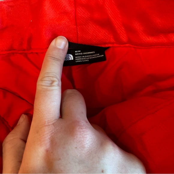 The North Face Freedom Insulated Ski Snow Fiery Red Pants - Picture 5 of 7